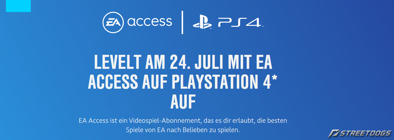 EA Access auf PS4 ab 24. Juli
